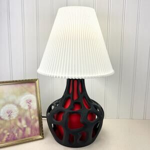 Sculptural Table Lamp, Slime Table Lamp, Desk Lamp and Shade, Bedside Lamp